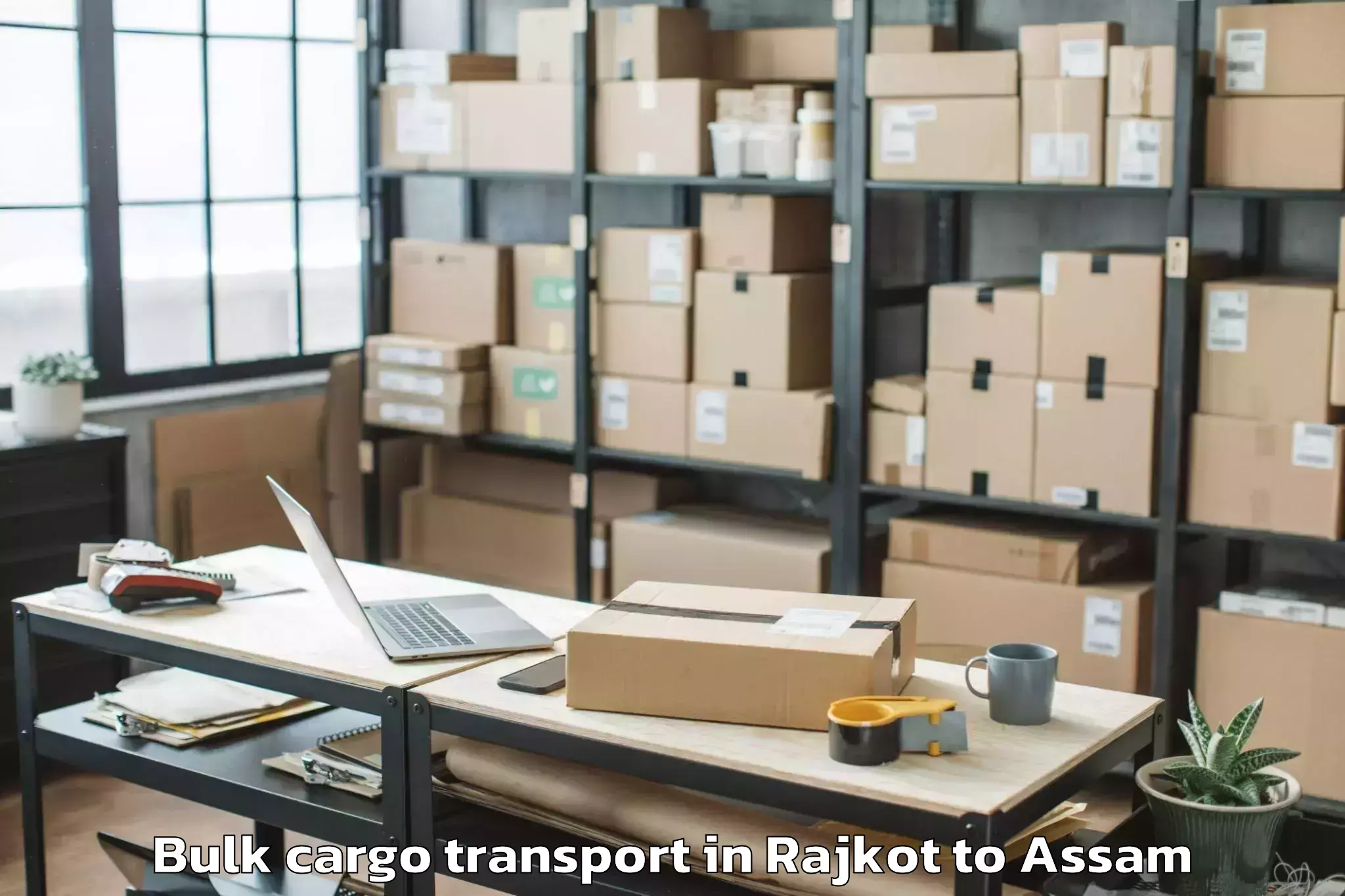 Easy Rajkot to Bokajan Bulk Cargo Transport Booking